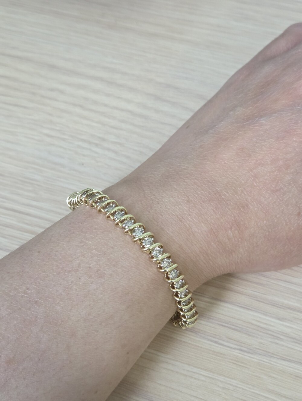 14k YG Diamond Tennis Bracelet